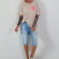 Oversized Shirt Summer - beige