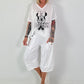Fine Knit T-Shirt Mouse - white