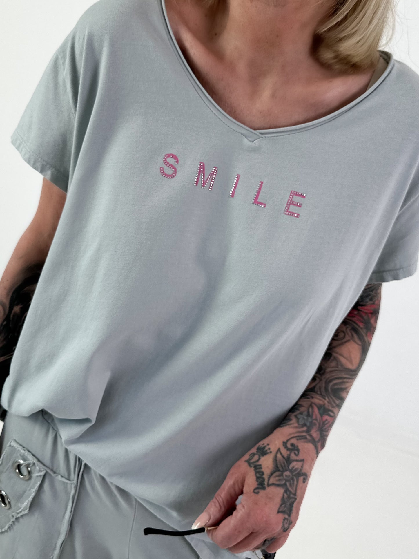 T-shirt Smile - grey
