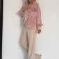 Oversized Cordjacke - rosa