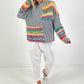 Pullover Modell "Rainbow Dream Knit" - grau
