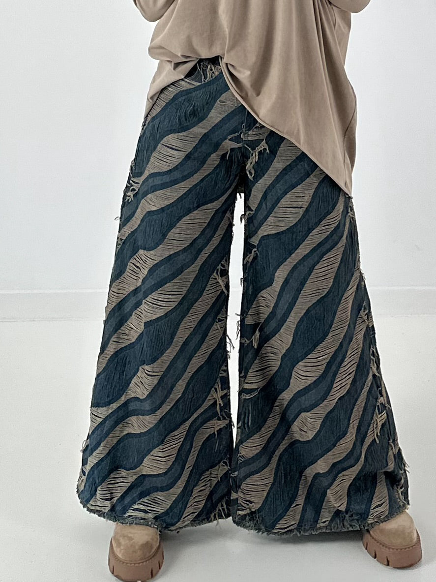 Stylische Wide Leg Jeans - denim-mude
