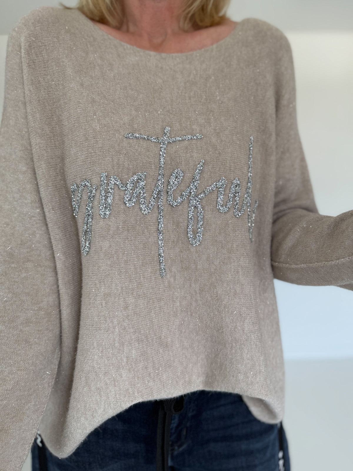 Pullover Grateful - beige