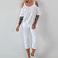 Shirt mit Cold Shoulder und Leo Strass - weiss