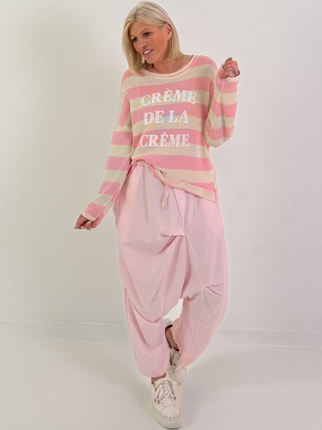 Pullover creme de la Creme - rosa-creme