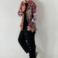 Printed blazer with rhinestones - leo - multicolored