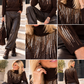 Rollkragenpullover mit Pailletten - mokka