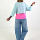 Cropped Sweater Happiness - mint