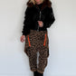 Haremhose im Leo-Print - karamell-mehrfarbig