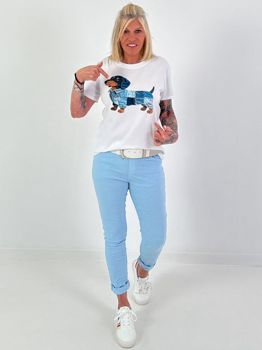 T-Shirt Dog - weiss