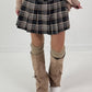 Rock Shorts Model "Plaid Skort" - dark grey-multicoloured