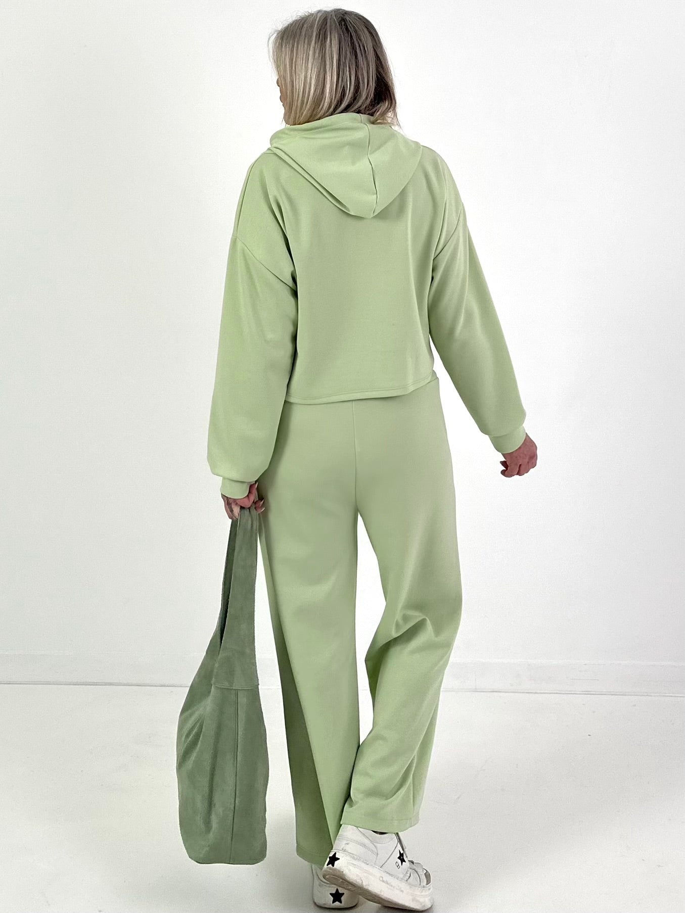 Zweiteiler mit Kapuze - lindgrün