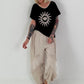 Fine knit shirt Sun with lurex - black