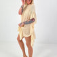 Ibiza Tunic with Crochet Insert - beige