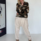 Weicher Kastiger Pullover Camouflage - mehrfarbig
