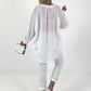 Pirate Tunic Linen - white