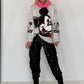 Hoodie mit Comic-Print - mehrfarbig