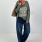 Oversized Shirt Unlock Your Dreams - olive