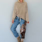 Oversized Shirt stone washed - taupe