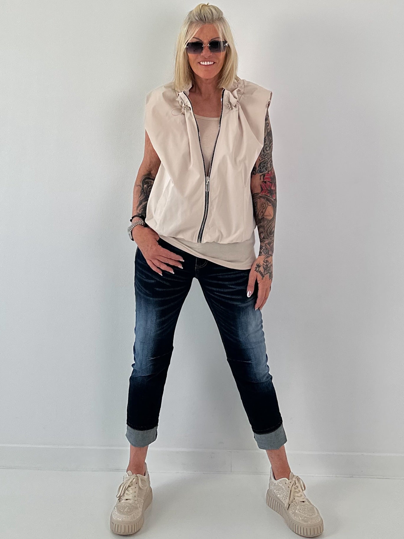 Jeans Hose mit besonderer Waschung  - denim