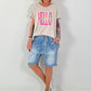 Long T-Shirt Hello Sunshine - beige