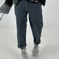 Trousers with elasticated waistband and button details - anthracite