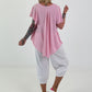 Light Structured T-Shirt - pink