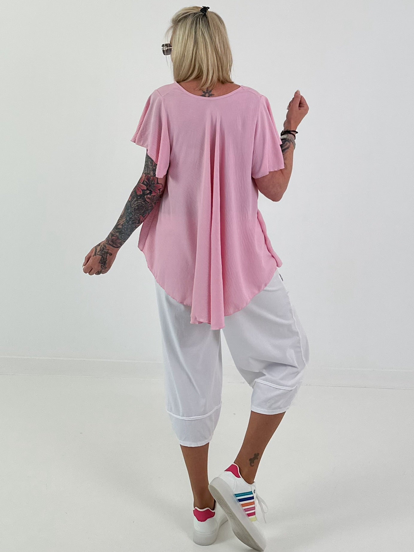 Light Structured T-Shirt - pink