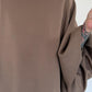 Sweater mit raffinierten Turn-Up-Ärmeln - taupe