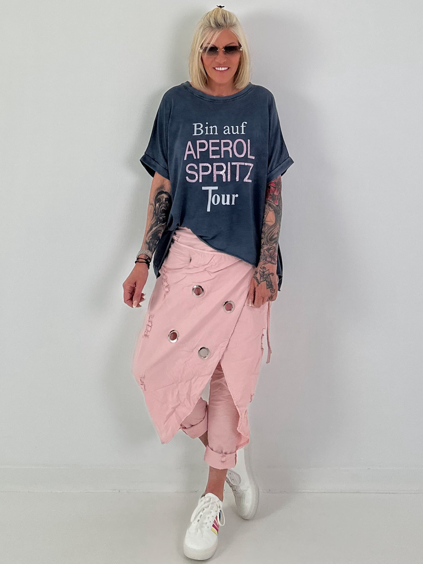 Oversized T-shirt on Tour - blue