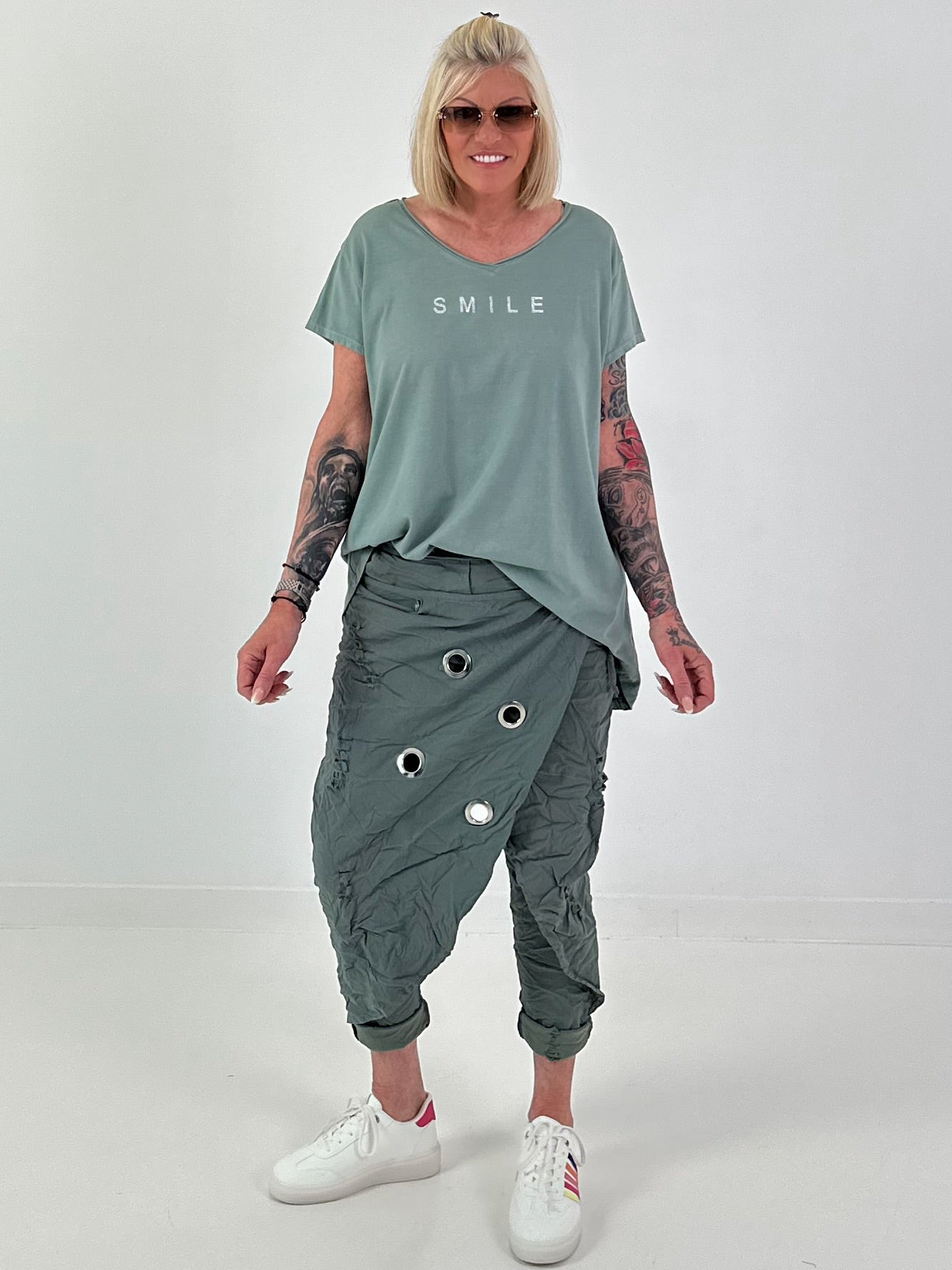T-shirt Smile - khaki
