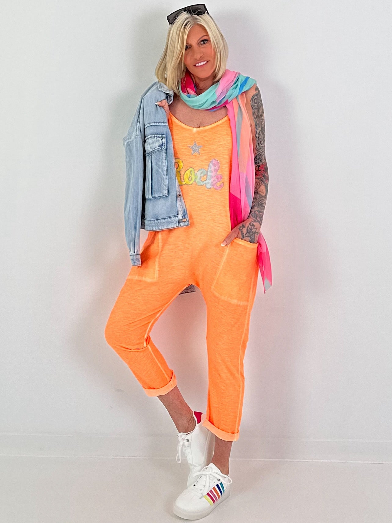Jumpsuit Skirt - neon orange