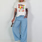 T-Shirt with front print - white
