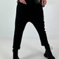Sweatshirt Baggy with Patch Pockets - black