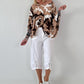 Sweatshirt model "Lace Whisper" - beige