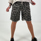 Sweat Short Leo mit Nieten - taupe