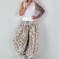 Leichte Pumphose mit stylischem Print  - weiss -mehrfarbig