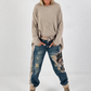 Oversized Shirt stone washed - taupe