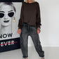 Shirt mit gerafftem Arm - mokka