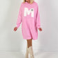 Long Hoodie/Kleid Modell "Edition M" - candy