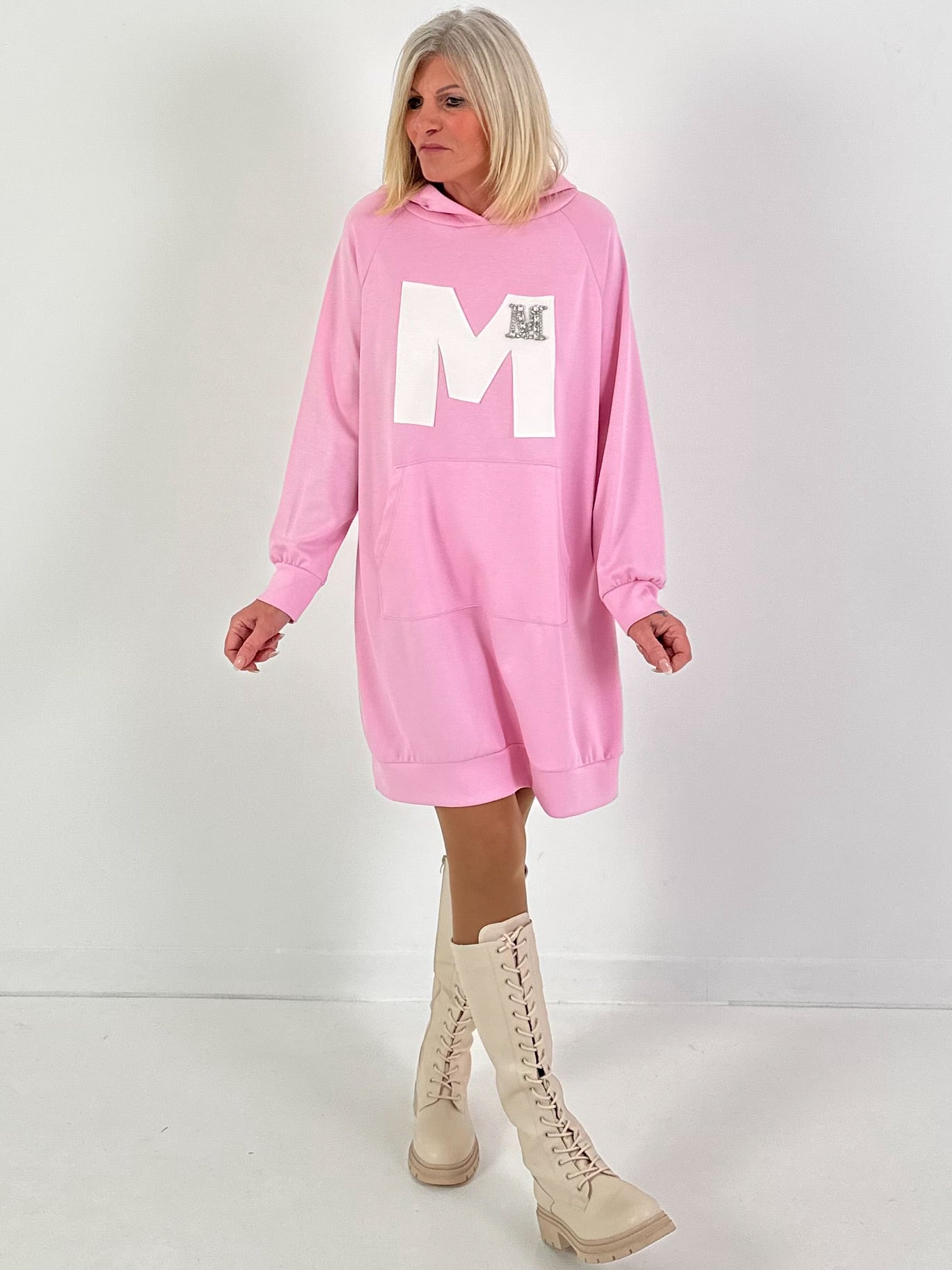 Long Hoodie/Kleid Modell "Edition M" - candy