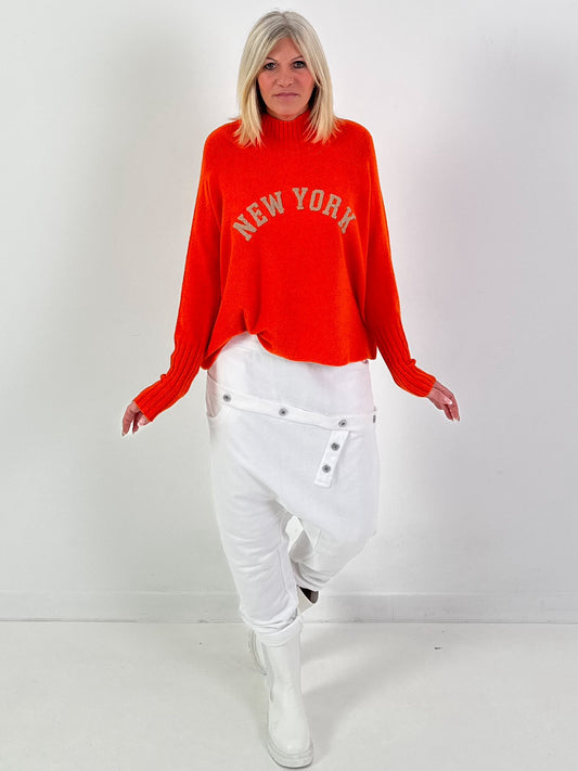 Pullover Modell "City Spirit" - orange