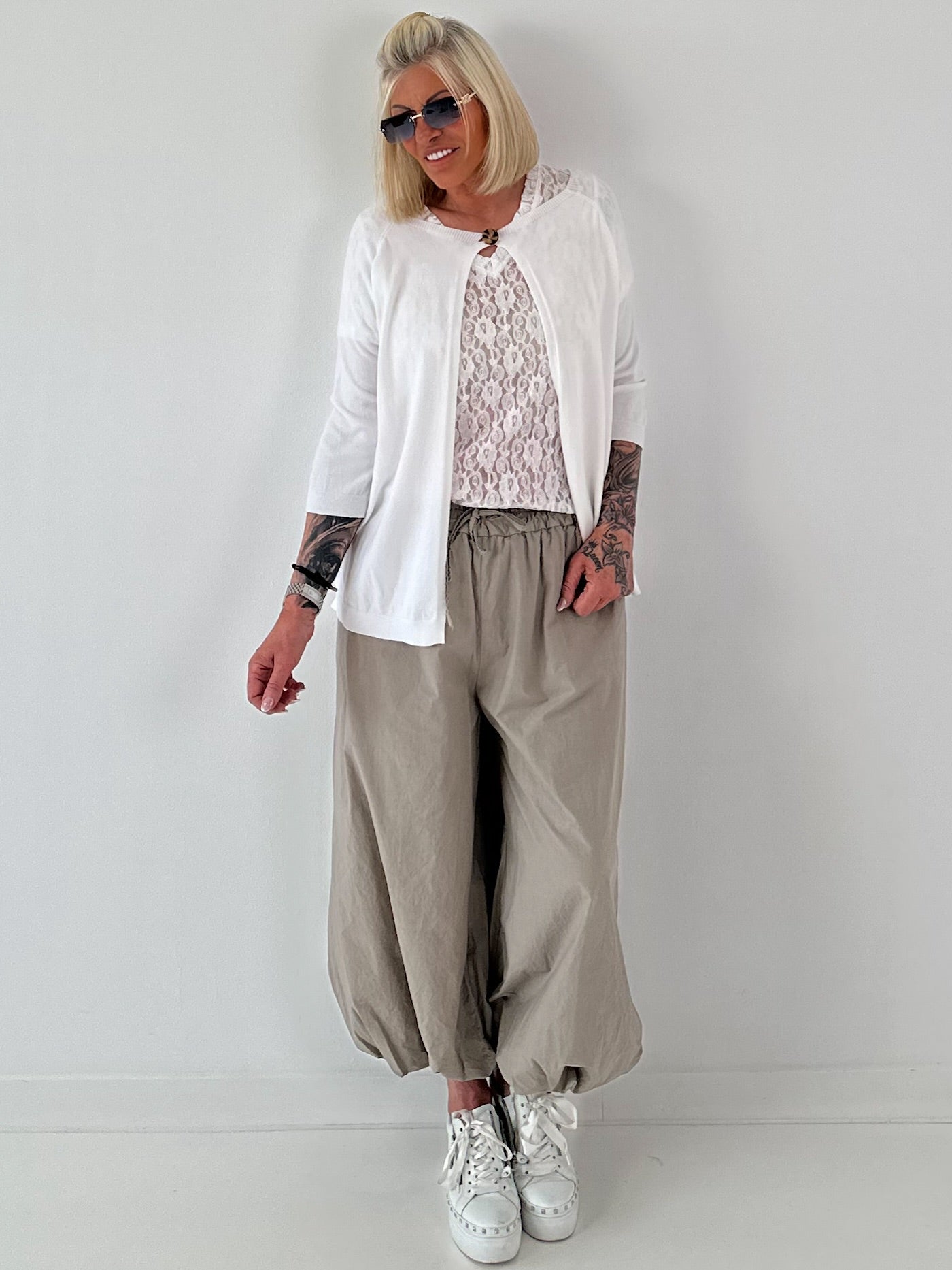 Ballon Hose  -taupe