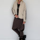 Jacke mit Streifen-Details - beige