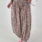 Leichte Pumphose mit stylischem Print  - rosa-mehrfarbig