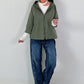 Lightweight hooded jacket - olive