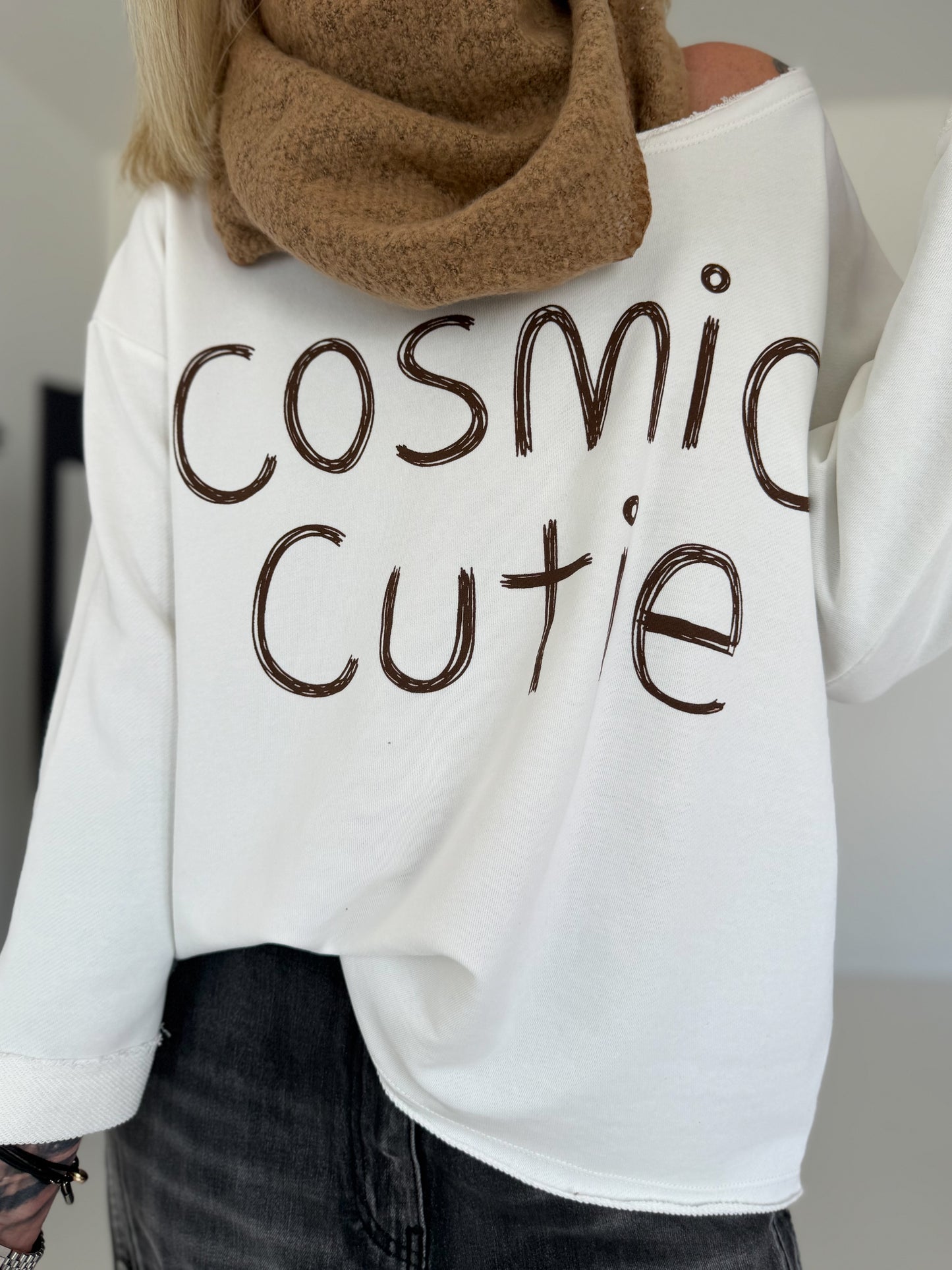 Sweater Cosmic Cutie - weiss