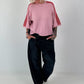 Pullover mit halbem Arm - rosa