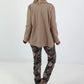 Blazer in Leder-Optik - beige