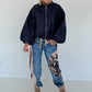 Jacke mit Puffärmelchen - marine